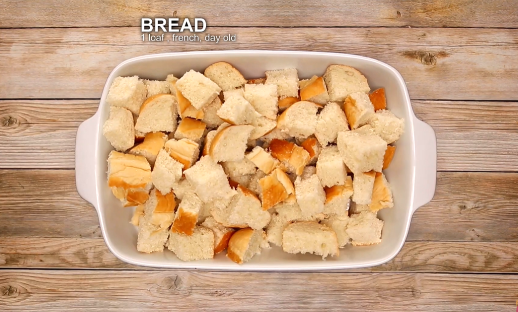 a bowl of bread in a white bowl