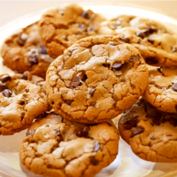 a plate of cookies